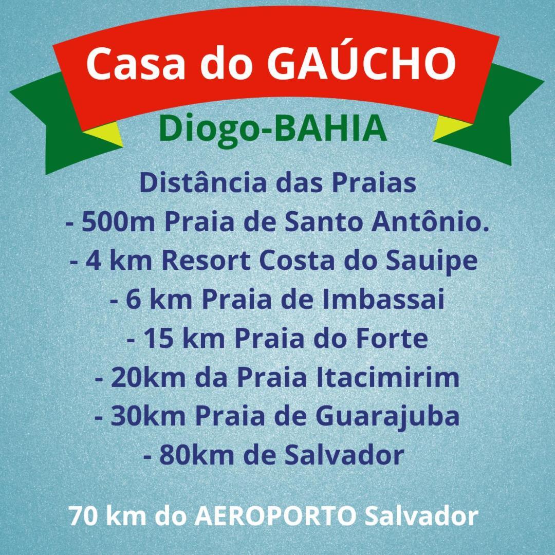 Casa Praia Gaucho Santo Antonio Diogo Mata de São João Habitación foto